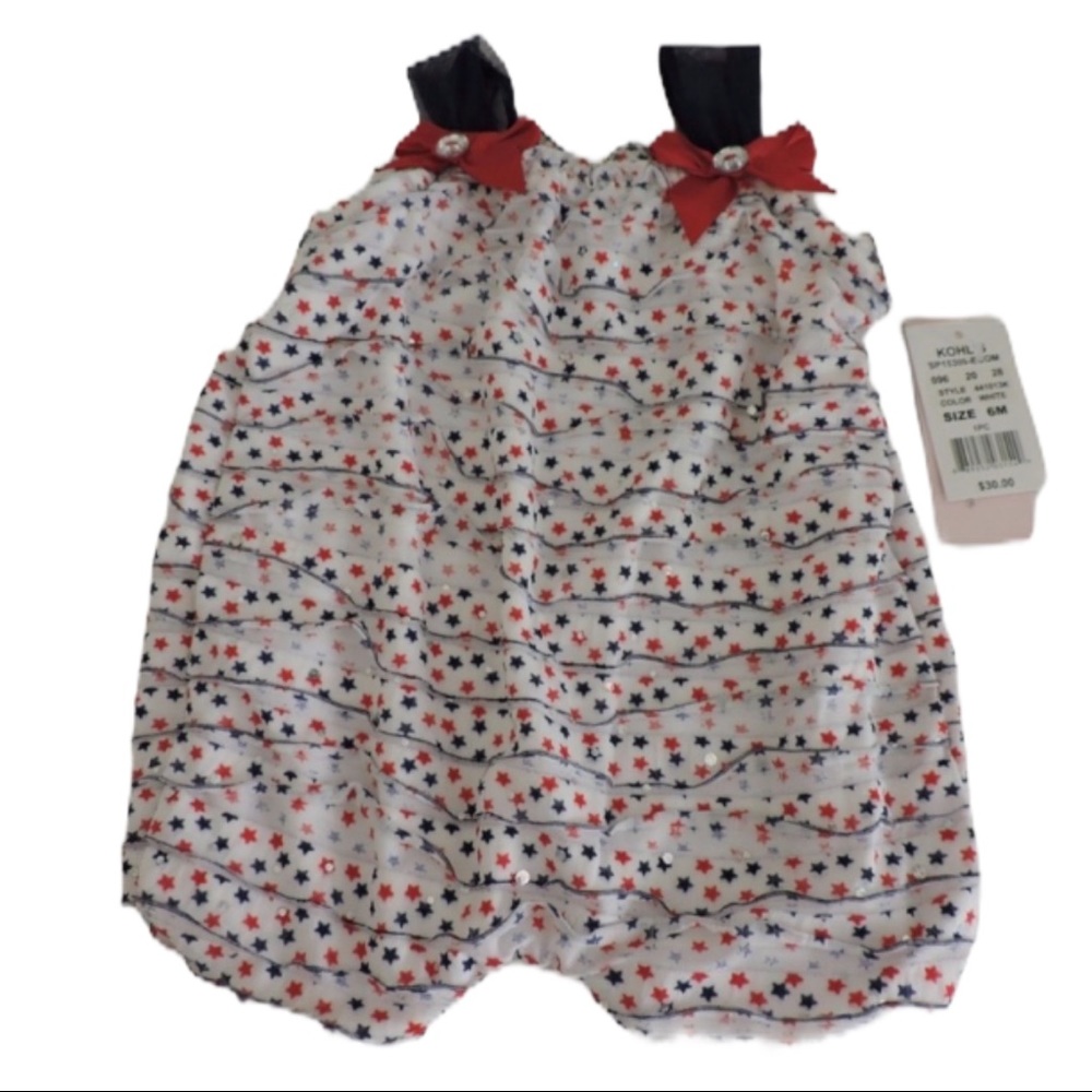 Little Lass Patriotic One Piece Outfit